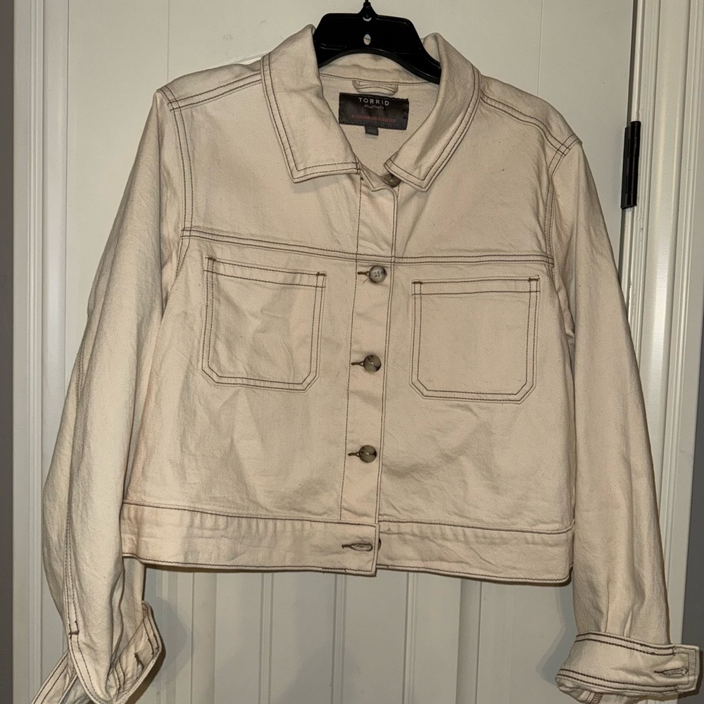 Torrid Women's Beige Jean Jacket